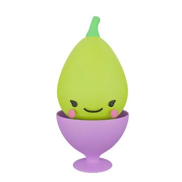 Cute 3d render egg - vegetable in a stand Stock Illustration
