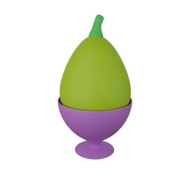 Cute 3d render egg - vegetable in a stand Stock Illustration
