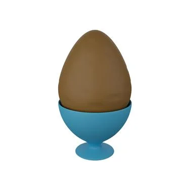 Cute 3d render egg - vegetable in a stand Stock Illustration