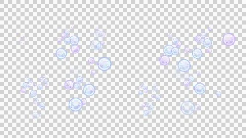 Cute 8bit Retro Game Style Purple and Cyan Bubble Illustration 스톡 일러스트