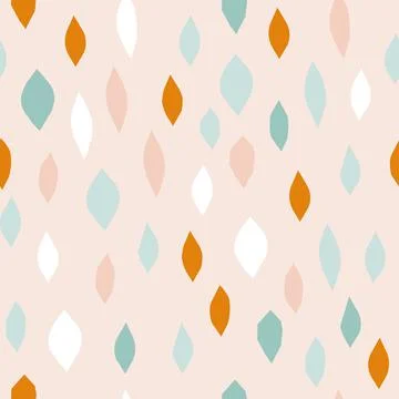 Cute abstract background in boho style Stock Illustration