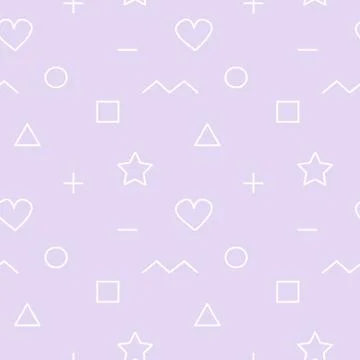 Cute abstract geometric seamless vector pattern background illustration Stock Illustration