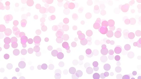 Cute abstract motion background loop, pink and purple bokeh spots on white Stock Footage 93261695