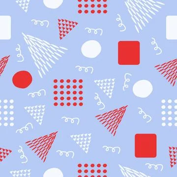 Cute abstract seamless pattern Stock Illustration