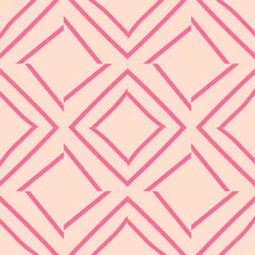 Cute abstract seamless pattern with messy hand drawn geometric shapes. Stock Illustration