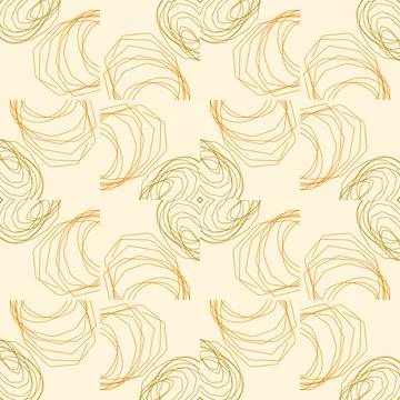 Cute abstract seamless pattern with messy hand drawn geometric shapes. Illustrazione stock