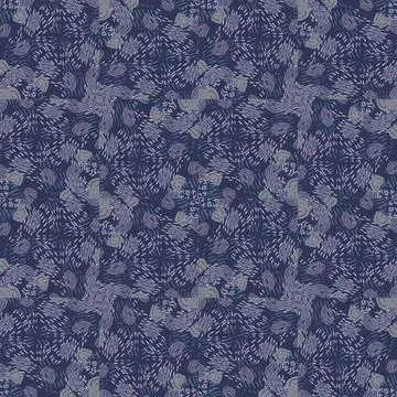 Cute abstract seamless pattern with messy hand drawn geometric shapes. Stock Illustration