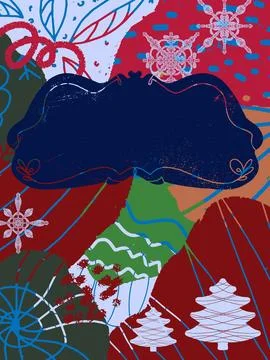 Cute abstract texture Christmas background. Vector Illustrazione stock