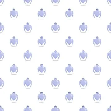 Cute ai robots on seamless pattern background Stockillustratie