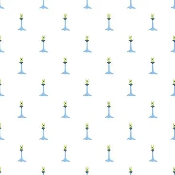 Cute alien cyclops creatures seamless pattern background イラスト素材