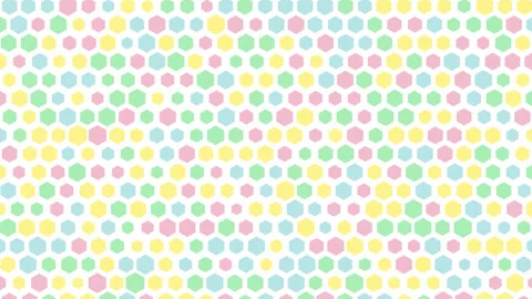 Cute and Colorful Hexagonal Pattern Background Video Stock Footage 332506094