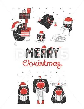 Cute And Funny Christmas Monsters