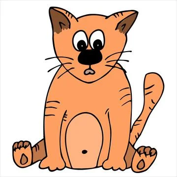 Cute and spotted dog. Vector Stock Illustration