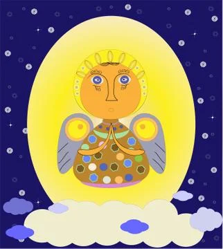 Cute angel vector illustrator Stock Illustration