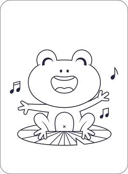 Cute Animals Coloring and Activity Pages for Kids Stock Illustration