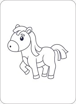 Cute Animals Coloring and Activity Pages for Kids Illustrazione stock