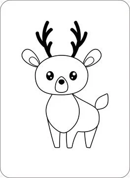 Cute Animals Coloring and Activity Pages for Kids Stock Illustration