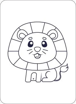 Cute Animals Coloring and Activity Pages for Kids Illustrazione stock