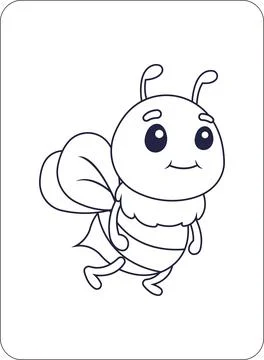 Cute Animals Coloring and Activity Pages for Kids Stock Illustration