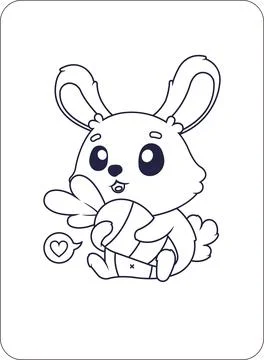 Cute Animals Coloring and Activity Pages for Kids Illustrazione stock
