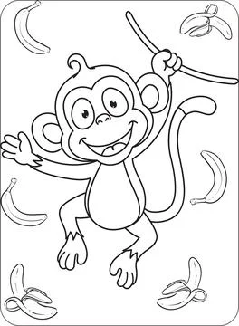 Cute Animals Coloring and Activity Pages Stock Illustration