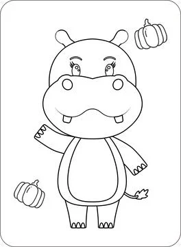 Cute Animals Coloring and Activity Pages Stock-Illustration