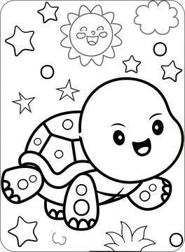 Cute Animals Coloring and Activity Pages Stock Illustration