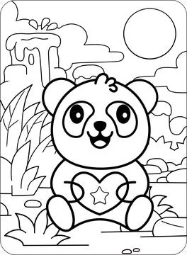 Cute Animals Coloring and Activity Pages Stock Illustration