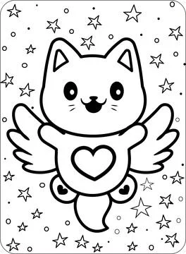 Cute Animals Coloring and Activity Pages Stock Illustration