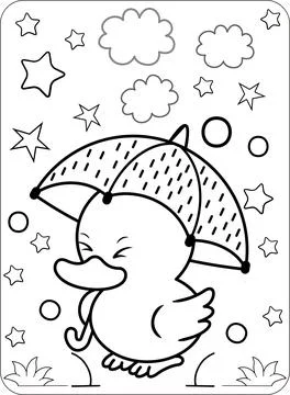 Cute Animals Coloring and Activity Pages Stock Illustration