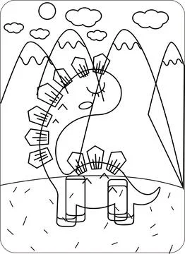 Cute Animals Coloring and Activity Pages Stock Illustration