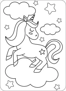 Cute Animals Coloring and Activity Pages Stock Illustration