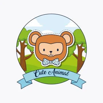 Cute animals design Stock Illustration