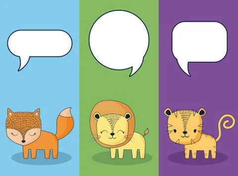 Cute animals design Stock Illustration