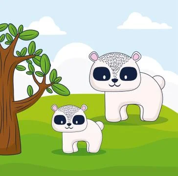 Cute animals design Stock Illustration