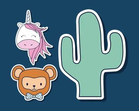 Cute animals design Stock Illustration