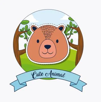 Cute animals design Stock Illustration