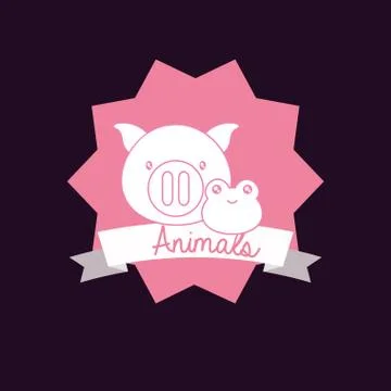 Cute animals design Stock Illustration