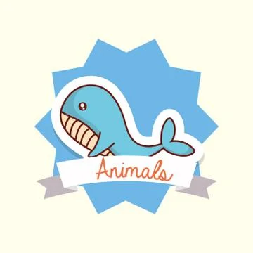 Cute animals design Stock Illustration