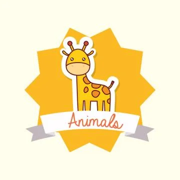 Cute animals design Stock Illustration