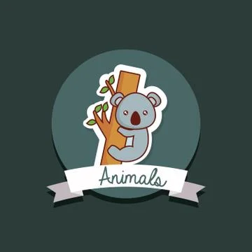 Cute animals design Stock Illustration