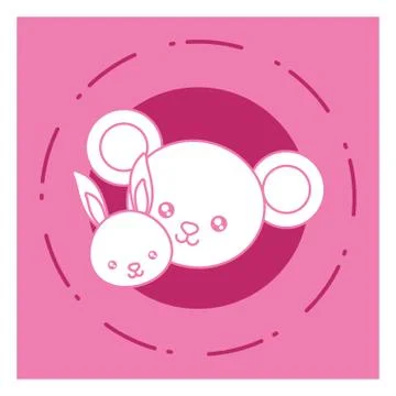 Cute animals design Stock Illustration