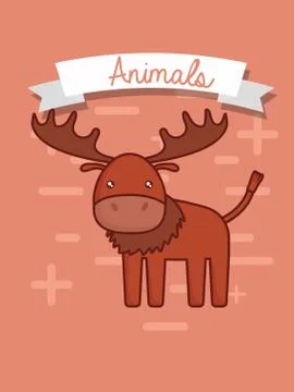 Cute animals design Stock Illustration