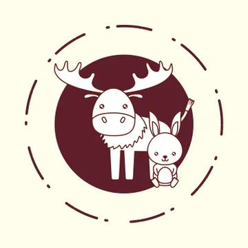 Cute animals design Stock Illustration