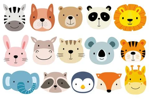 Cute animals Stock Illustration