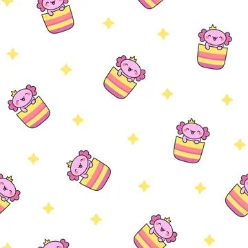 Cute animals in the pocket. Seamless pattern. Stock Illustration