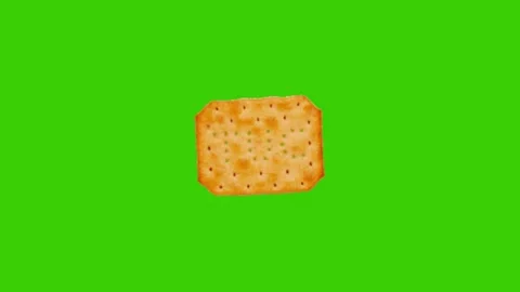 Cute Animated Biscuit Cookie Loop Stock Footage 340607650
