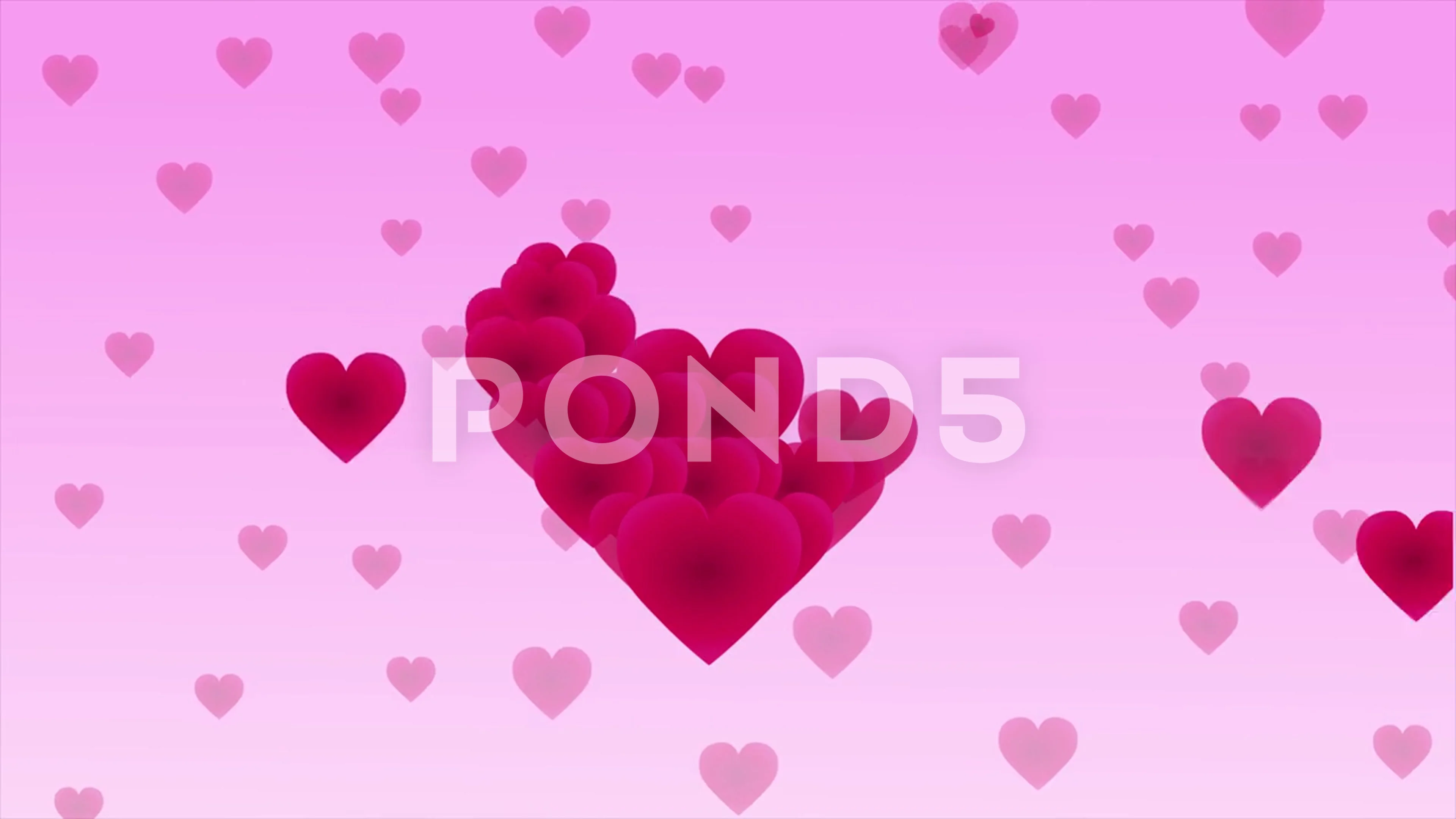 A cute animation of tiny hearts forming ... | Stock Video | Pond5