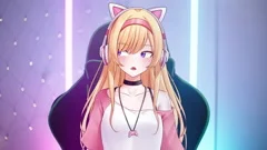 Cute blonde anime character vtuber with ... | Stock Video | Pond5 Cute blonde anime character vtuber with ... | Stock Video | Pond5
