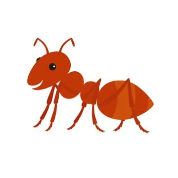 Cute ant cartoon.Vector illustration Stock Illustration